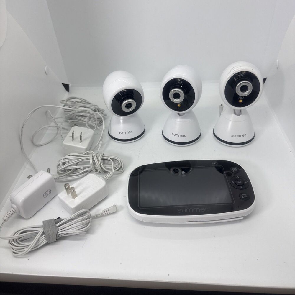 Summer Infant Baby Pixel Zoom HD Baby Monitor 5" Display w/3 cameras